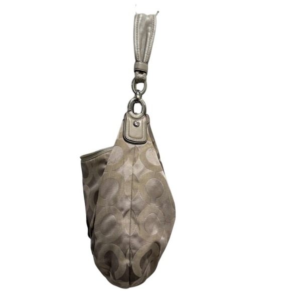 Coach Kristin Signature Op Art Sateen Hobo Shoulder Bag Y2K Aesthetic - Picture 7 of 16